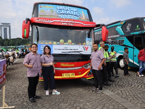 Wahana Berbagi Jelang Hari Raya Idul Fitri, Sediakan 10 Bus Mudik Gratis dan Santunan Anak Yatim Piatu