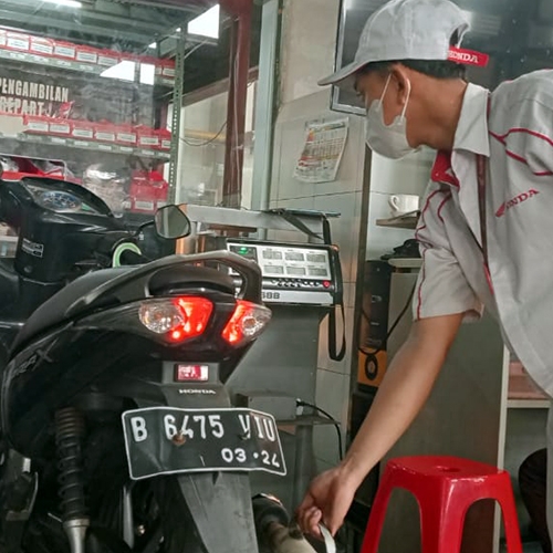 Tilang Uji Emisi Berjalan, Wahana Buka Lokasi Uji Emisi