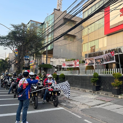 Wahana Gandeng Komunitas Honda CB150X Touring Dalam Kota Tingkatkan Iman