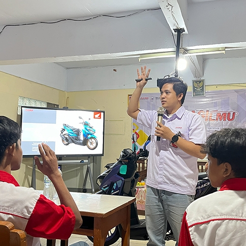 Perkuat Pendidikan Vokasi, AHBI Bekali Siswa dengan Teknologi Terkini Sepeda Motor Honda